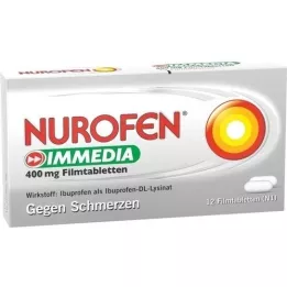 NUROFEN Immedia 400 mg filmomhulde tabletten, 12 st
